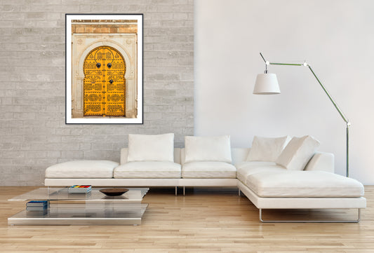 Traditional door in Tunisia - Gallery Frames