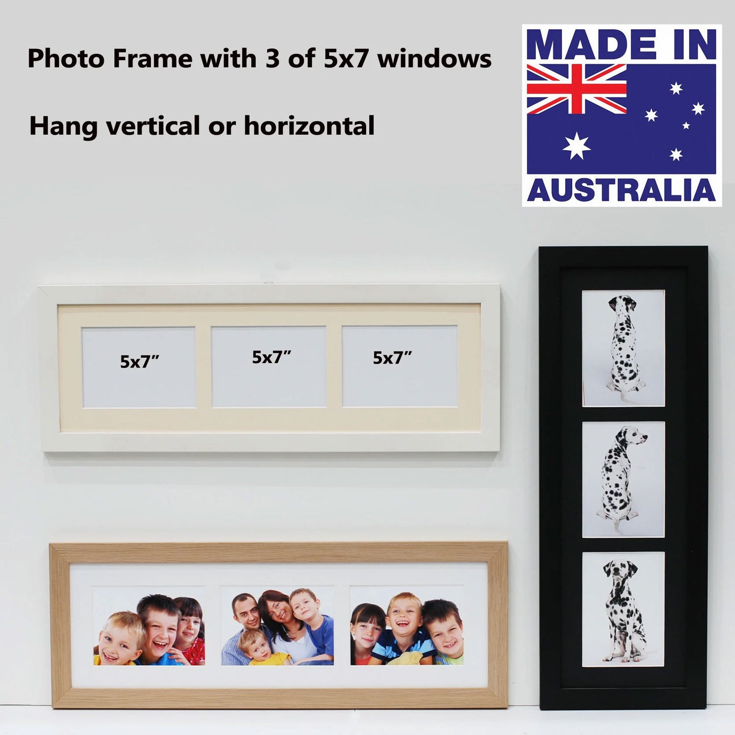 3-in-1 Photo Frame - 5x7" Windows