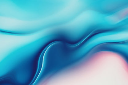 Abstract Fluid Blue White Color Shapes Il - Floating Frames