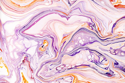 Abstract Marble Orange and Violet Texture - Floating Frames