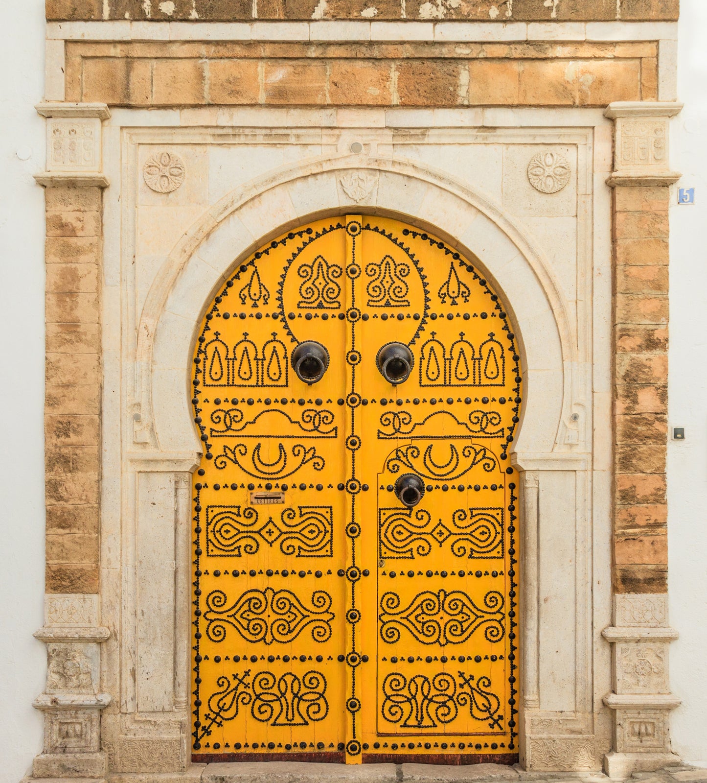 Traditional door in Tunisia - Gallery Frames