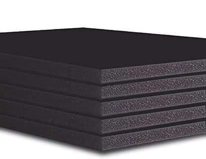 5x Black Self adhesive 10mm Thick Foamboard Backing Board Extra Rigid Acid Free 8x10"-30x40"