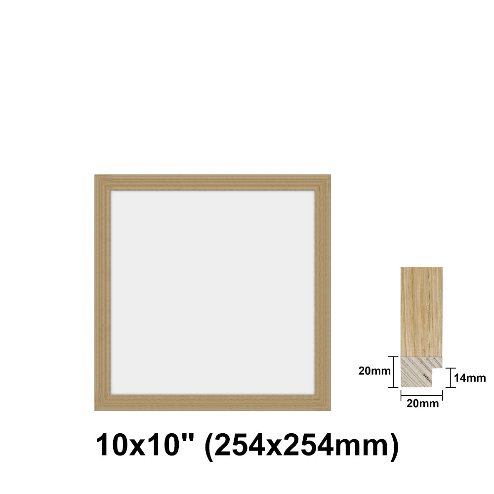 Oak Photo frame square, Oak Picture Frame Square 8x8" - 24x24" Size