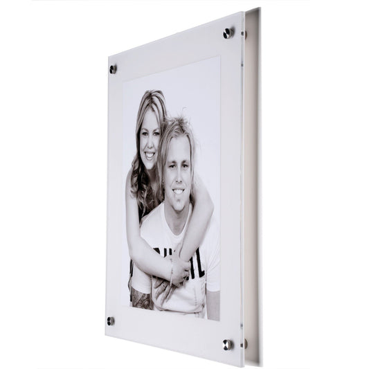 Acrylic Photo block, Sandwich Photo Mount, A1, A2, A3, A4 size, 50mm border, 4.5