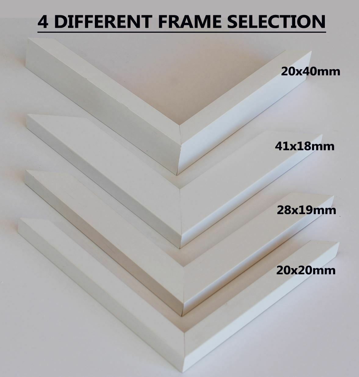 Wooden White Photo frame, White Picture Frame, 8x10", 8x12" -  24x36" Size