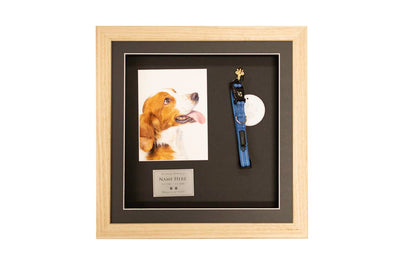 Pet Memorial Shadow Box Frames | 380mm x 390mm | 6x8"  Window for Photo | Hook f