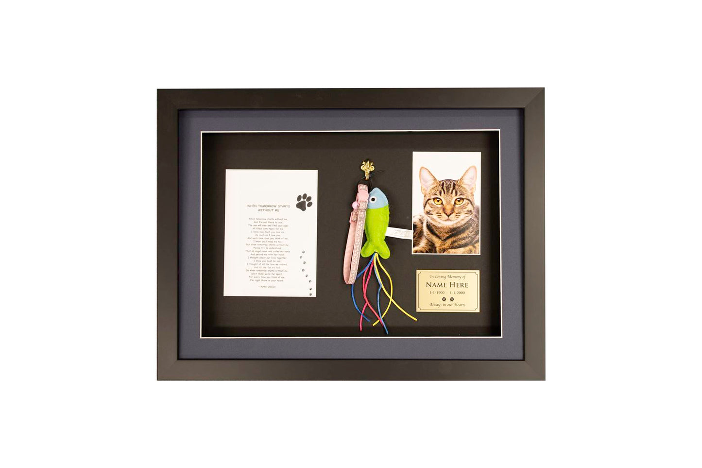 Pet Memorial Shadow Box Frames | 465mm x 335mm | 4x6" & 5x7" Window for Photos |