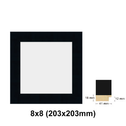 Wooden Square Black Photo frame, picture frame, 8x8", 10x10", 12x12", 16x16", 20