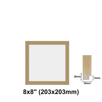 Oak Photo frame square, Oak Picture Frame Square 8x8" - 24x24" Size