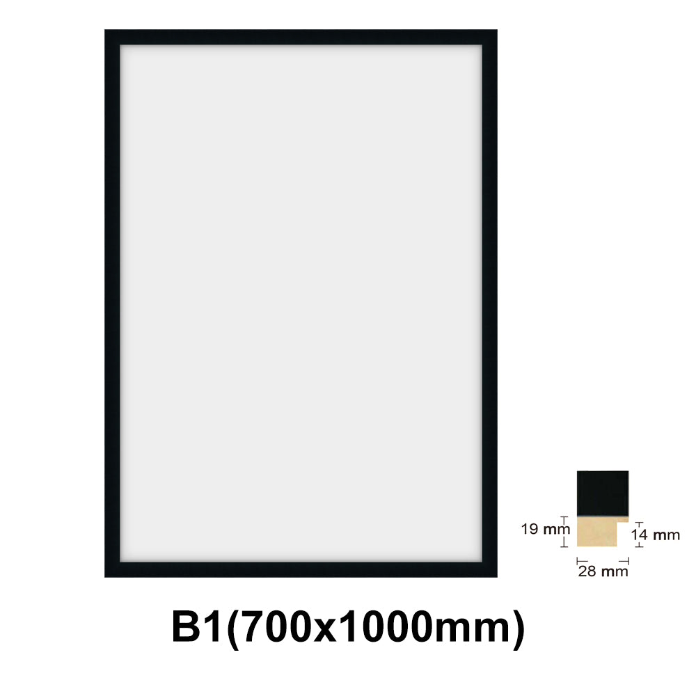 Wooden Black Photo frame, Black picture frame, B1(700x1000mm), B2(500x700mm), B3