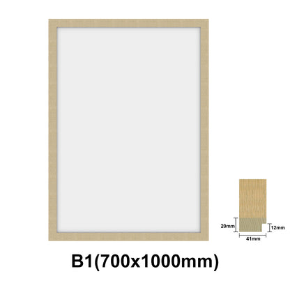 Oak Photo frame, Oak picture frame, B1(700x1000mm), B2(500x700mm), B3(350x500mm)