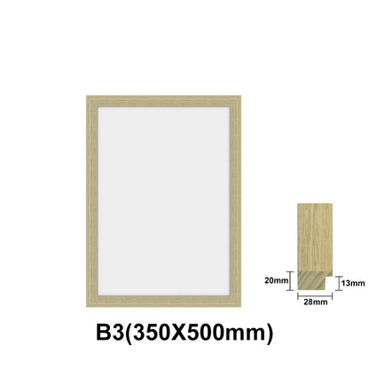 Oak Photo frame, Oak picture frame, B1(700x1000mm), B2(500x700mm), B3(350x500mm)