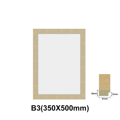 Oak Photo frame, Oak picture frame, B1(700x1000mm), B2(500x700mm), B3(350x500mm)