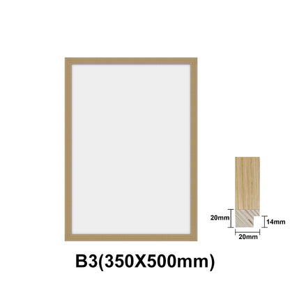 Oak Photo frame, Oak picture frame, B1(700x1000mm), B2(500x700mm), B3(350x500mm)