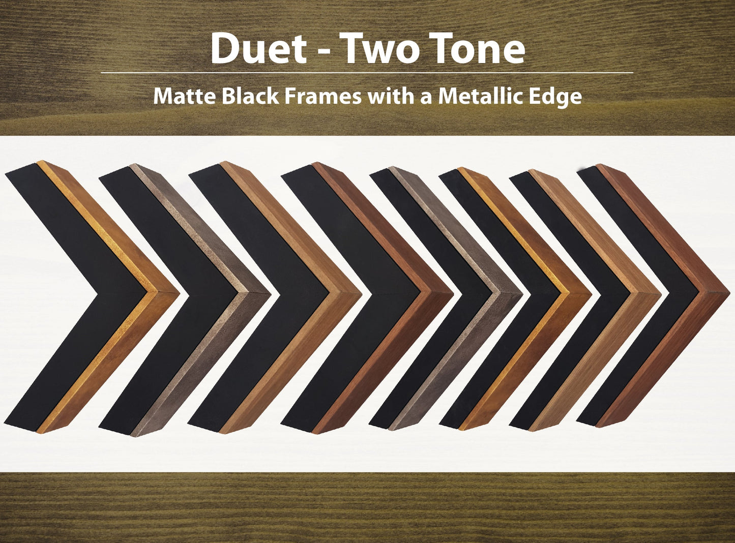 Duet - Two-Tone Extra Large Timber Wood Photo Picture Frame A2-A0, 16x16"-24x36"